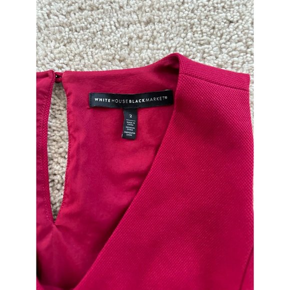 WHITE HOUSE BLACK MARKET Tailored Dress Top Size Small - Picture 3 of 3